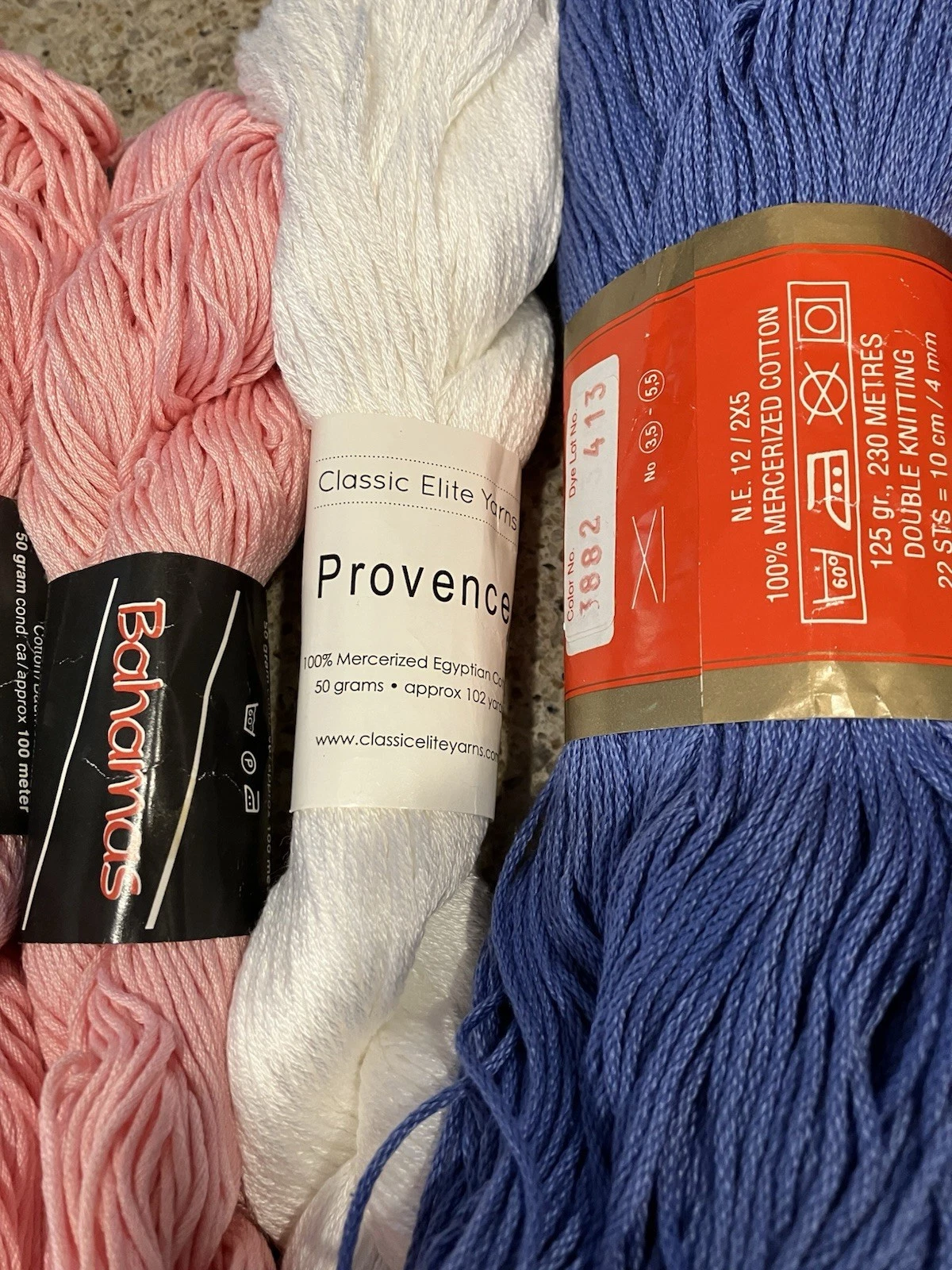 Huge Cotton Yarn Lot! King Tut, Provence, Bahamas, AslanTrends. Destashing 28 s - product detail image 7