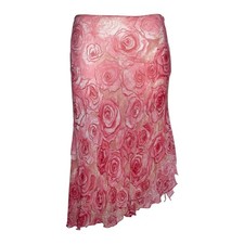 Vintage Y2K Blugirl Blumarine Asymmetric Mermaid Floral Hip Skirt Eu38 M