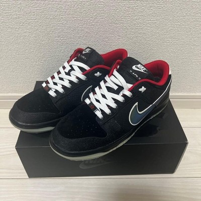NIKE Sneakers Shoes Dunk Low LPL Black overseas only Suede Low Men's US9 NM