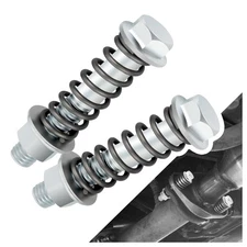 2PCS M10x1.25 Exhaust Manifold Bolts,Heavy Duty Exhaust Bolts and Nuts Kit wi...