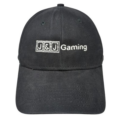 J&J Gaming Slideback Hat Black One Size Embroidered Outdoor Cap America
