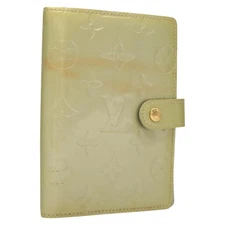 LOUIS VUITTON Vernis Agenda PM Day Planner Cover Gris R21001 LV Auth 126689