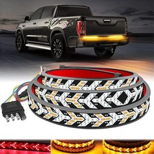 LED Tailgate Light Bar 60" Triple Row 5-Function Strip for Pickup Trailer SUV