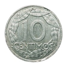 1959 Spain 10 Centimos Coin – Francisco Franco, Peseta, KM#790 – Vintage  Z1495