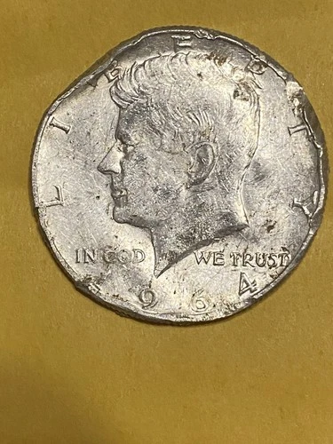 1964-P Kennedy Possible Error AU Condition 90% Silver