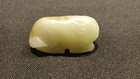jade antique chinese necklaces pendants 明:白玉瑞兽吊坠 长,4.3cm,宽,2.2cm