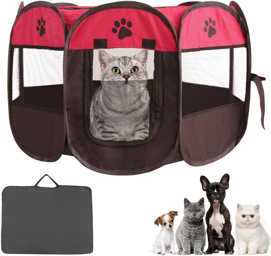 Box Pieghevole per Animali Domestici, Box per Gatti, Box per Canipiccoli, BOX Ca