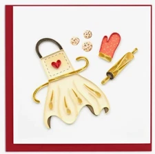 Quilling Card Baked With Love Card Greeting Card