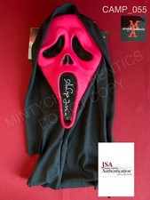 Anna Camp signed hot pink Ghost Face Fun World Mask Scream 7 JSA COA Jessica