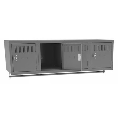 Tennsco Bs1-121812-4Mg Wall Mount Box Locker, 48 In W, 18 In D, 12 In H, (1)