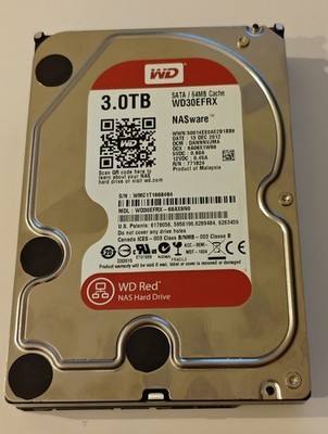 Western Digital WD Red 3TB 3,5'' SATA HDD 5400RPM 64MB NASware WD30EFRX