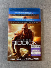 Riddick Unrated Director's Cut Blu-ray DVD Combo Pack w/Slipcover Sealed NEW