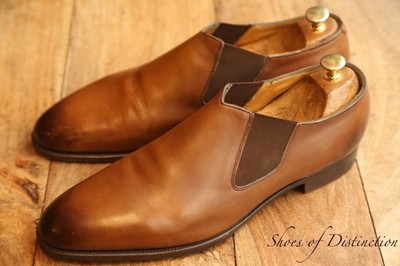 Edward Green Tan Brown Leather Lazy Shoes Halbschuhe Herren UK 11 US 11,5 E 45