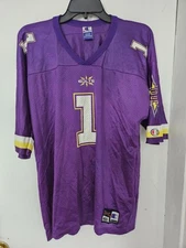 Vintage Birmingham Bolts XFL Champion Football Jersey Men’s Medium 40 Purple