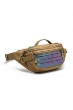 Tactical Molle Waist Bag Military Fanny Pack Utility Hip Belt Pouch Hiking Khaki