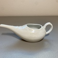 Vintage Antique Medical White Porcelain INVALID FEEDER / Hospital Infant Feeder