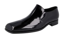 PRADA Patent Leather Square Dress Shoes Loafer 2DA130 Black Tie -  US 12 EU 45