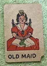 1930s Old Maid by Russell Library Of Games Replacement Card Old Maid