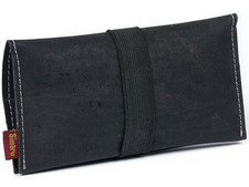 Borsello Porta Tabacco in Sughero - Estremamente Stabile Portatabacco Busta (Ner