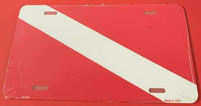 #ad Dive Flag Booster License Plate Scuba Diving Diver in The Water $14.99