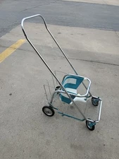 Vintage Genuine Taylor Tot Stroller Metal with Wood Seat 1950s-60s  Decorative 
