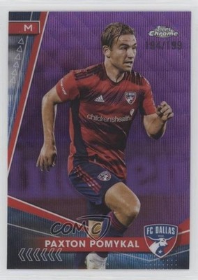 2024 Topps Chrome MLS Purple Wave Refractor 194/199 Paxton Pomykal #19 1jt0