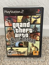 Grand Theft Auto: San Andreas (Sony PlayStation 2, 2004) With Manual Tested PS2
