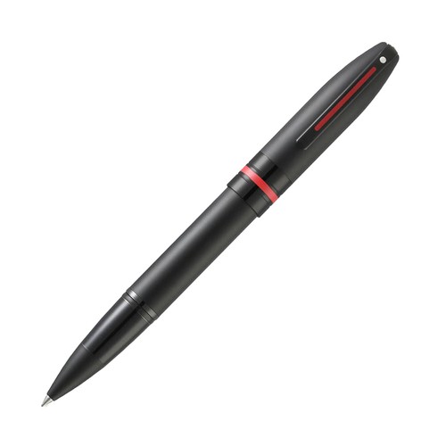 Sheaffer Icon Rollerball Pen in Matte Black Lacquer with Red PVD Trim NEW in Box - 第 1/7 張圖片