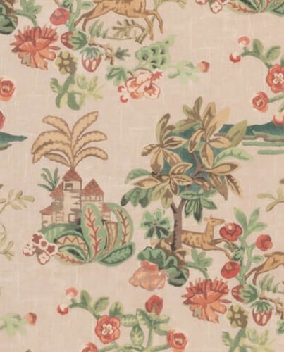 GP & J BAKER CURTAIN FABRIC 'KNIGHT'S TALE LIGHT - PLASTER' 6 METRES KIT KEMP - Picture 2 of 7