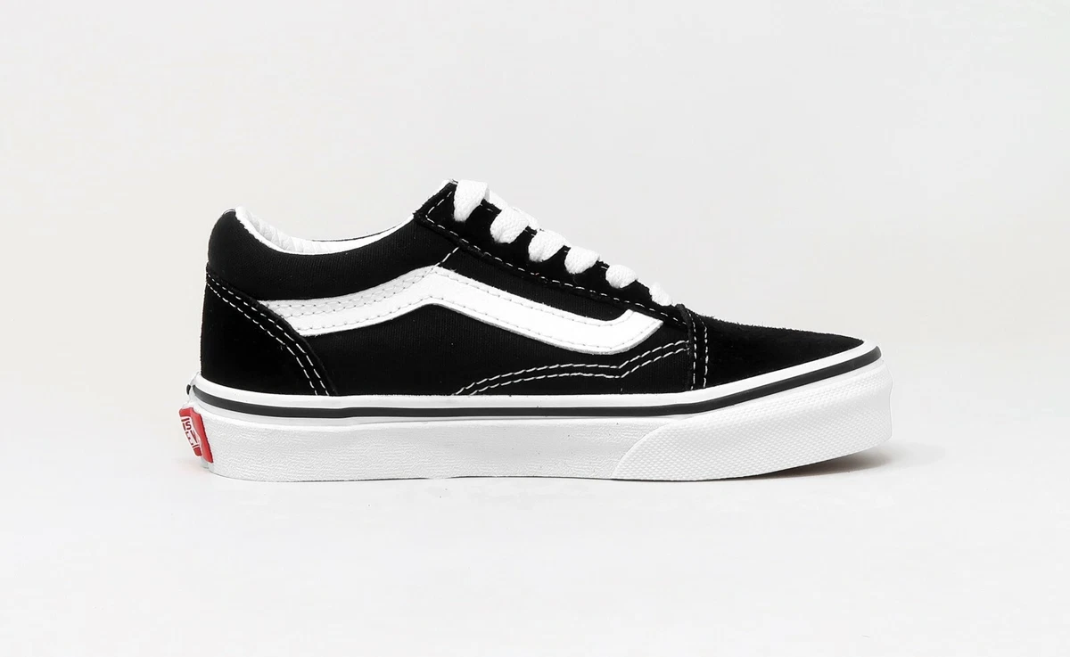 Vans girls sales black and white