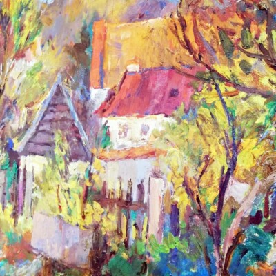 ◇真作 Wlodzimierz Borowczyk 油彩画 Wlodzimierz Borowczyk Polish Beautiful Art Original Oil on