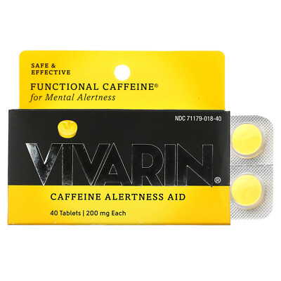 Caffeine Alertness Aid, 200 mg, 40 Tablets