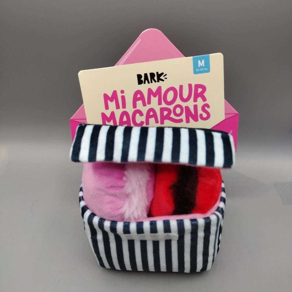 Bark Box M Mi Amour Macarons Sniff The Roses Plush Dog Toy MultiPart