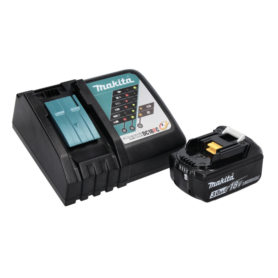  Makita DGA 452 RF1J Akku Winkelschleifer 18 V 115 mm 1x Akku 3,0 Ah Lader