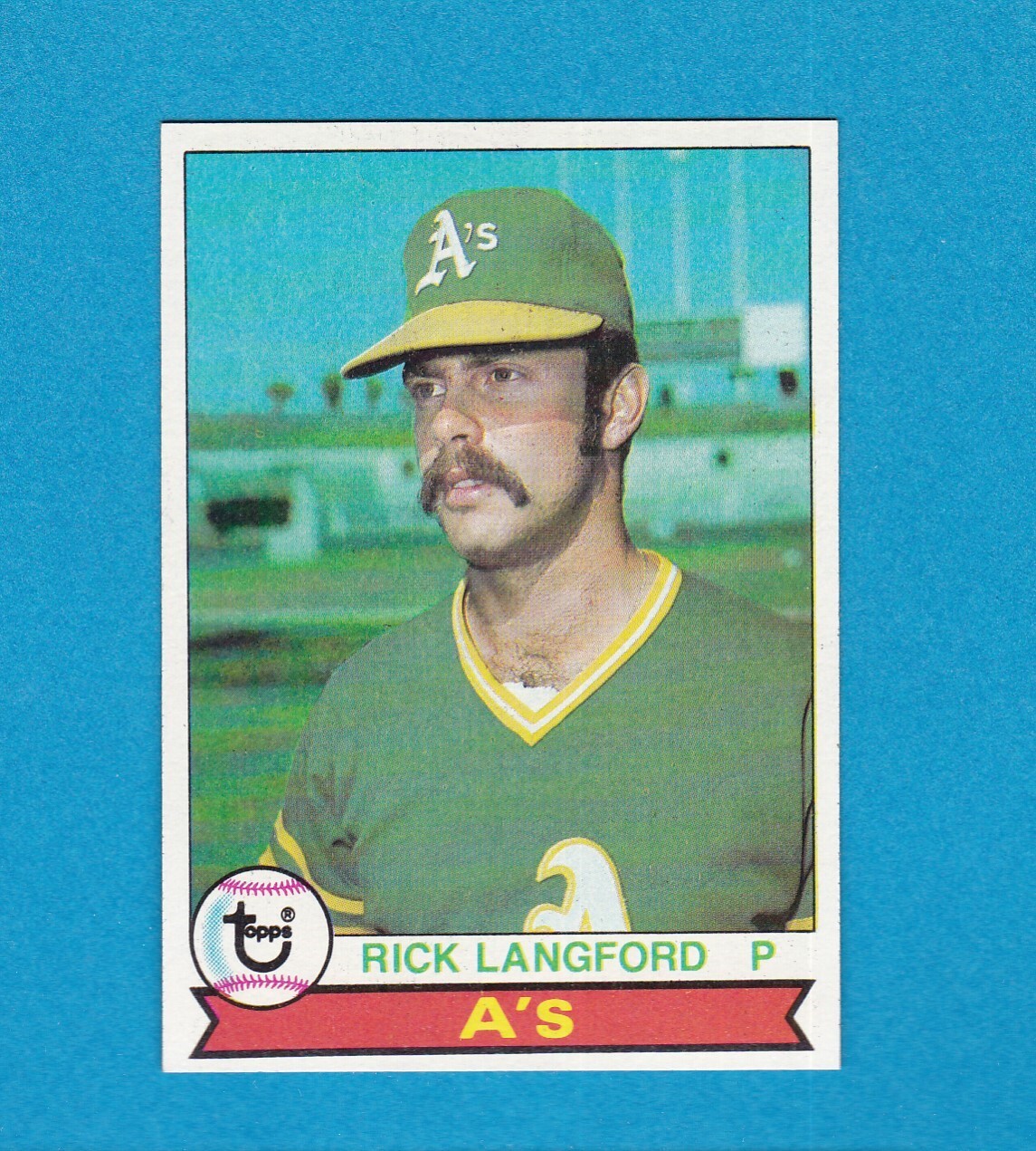 1979 TOPPS BASEBALL SET BREAK 29 RICK LANGFORD A'S MINT!