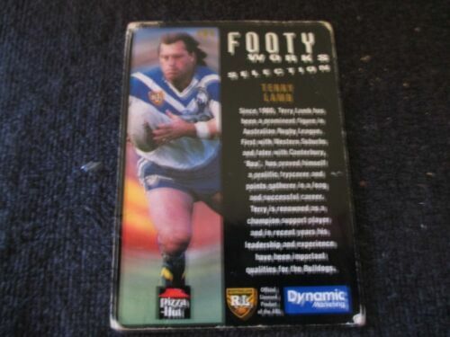 1984 RUGBY LEAGUE STICKER #112 TERRY REGAN, EASTERN SUBURBS