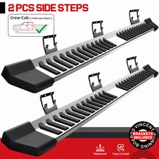 Fit 2015-2025 FORD F150 Super Crew Cab 6" Side Step Running Board Nerf Bar S/S V
