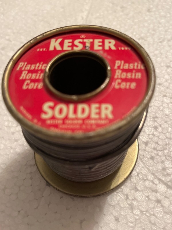 VINTAGE KESTER PLASTIC ROSIN CORE SOLDER 13.4 OUNCES