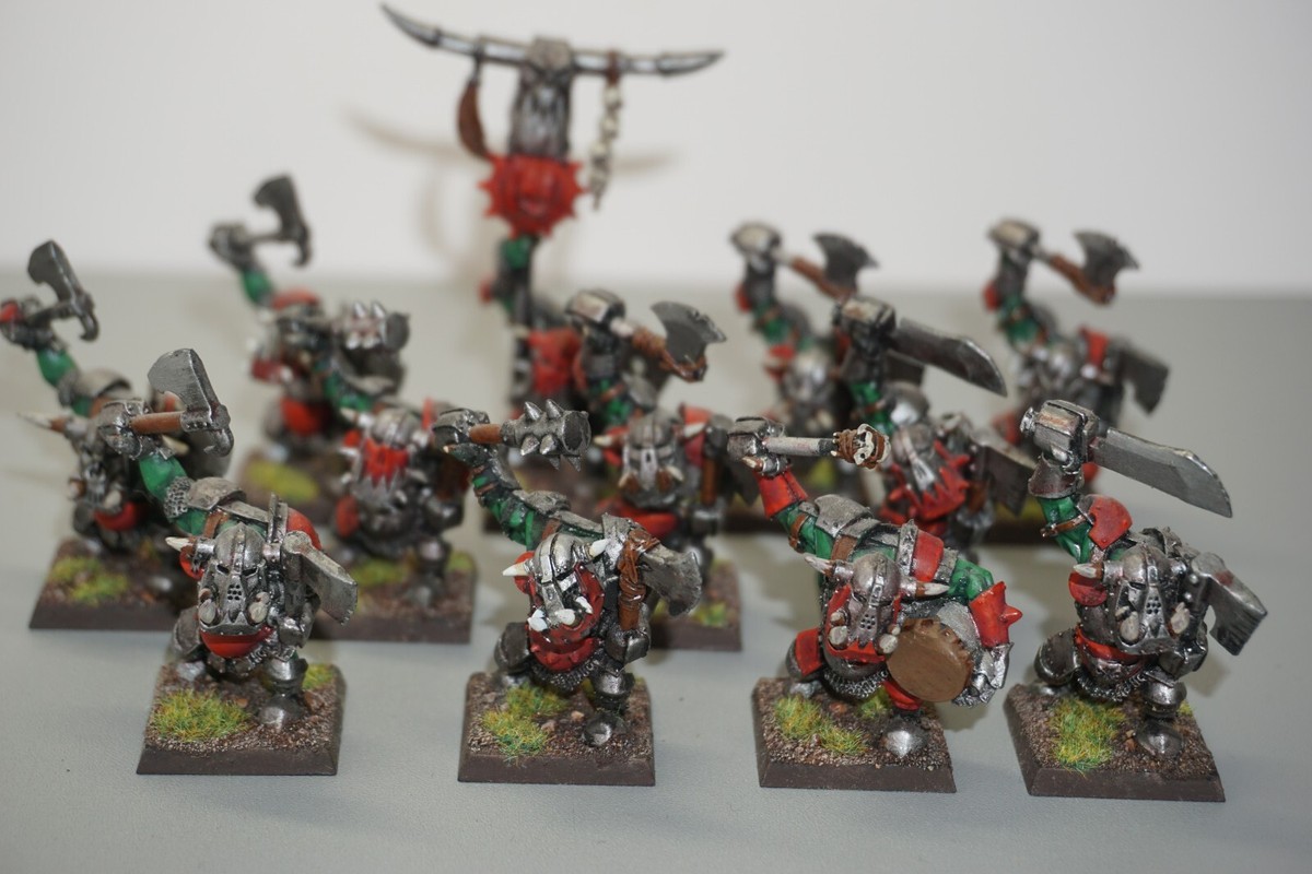 warhammer old world black ork ブラックオーク Warhammer The Old World Black Orc Mob – The Stamp Pad