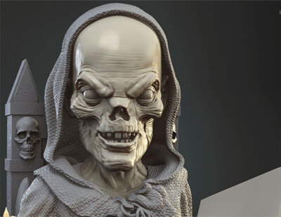 1/4 21cm Crypt Keeper 3D Printing Garage Kit Model Kit Unpainted Unassembled GK