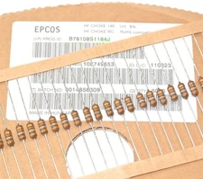 180uH 5% 270mA axial Inductors HF-CHOCKE B78108S1184J EPCOS ............ [10pcs]