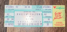 SW Louisiana vs Alabama Football game Day ticket Stub. 1990