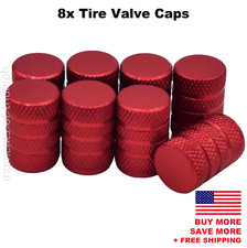 8x Universal Tire Valve Stem Caps For Car Truck Standard Fitting Red