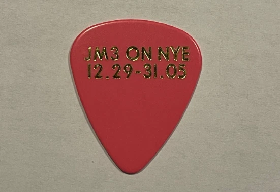 John Mayer 2005 NYE Uber Rare Concert Guitar Pick John s STAGE