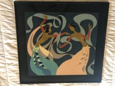Stone art mosaic well hanging 23 x 24