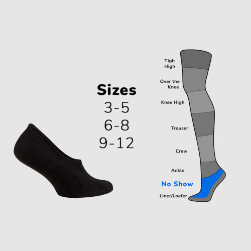 Cosyfeel® Unisex No-Show Liner Socks 6-Pack Bamboo Material Durable Seamless Toe - Picture 14 of 90