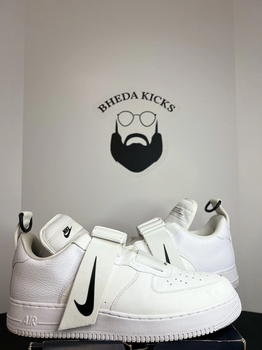 Preços baixos em Nike Air Force 1 Utility White Black | eBay