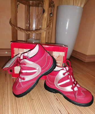 Superfit Legero Mädchen Schuhe Sneaker Leder leicht bequem Schnürung rot Gr. 21