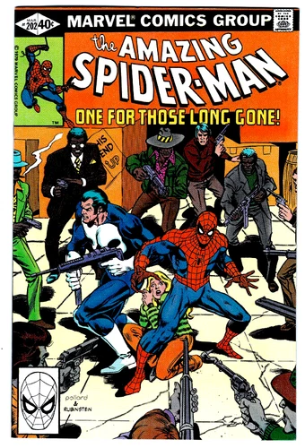THE AMAZING SPIDER-MAN #202 in VF/NM a Marvel comic  early app of THE PUNISHER