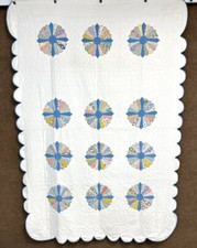 Feedsacks PA c 1930-40 Dresden Friendship QUILT Vintage Never Used 